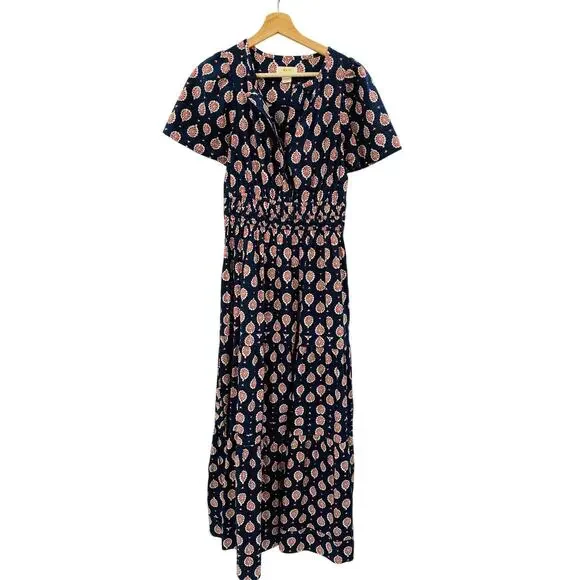Anthropologie S Maeve Somerset Navy Blue maxi dress - Picture 2 of 7